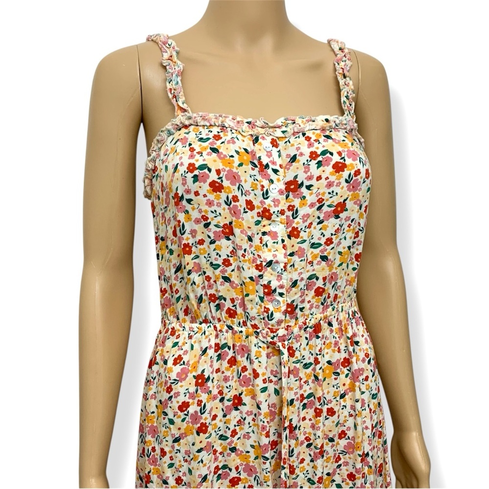 Indigo Rose Floral Tiered Summer Maxi Dress Women’s size S - Picture 4 of 12